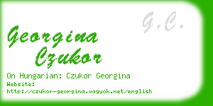 georgina czukor business card